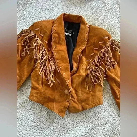 Vintage Outwear by Phoenix Fringe Jacket Size Medium - Picture 1 of 4